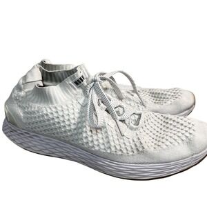 NOBULL White Knit Trainers Running Gym Workout Shoes Mens Size15 Womens 16.5‎